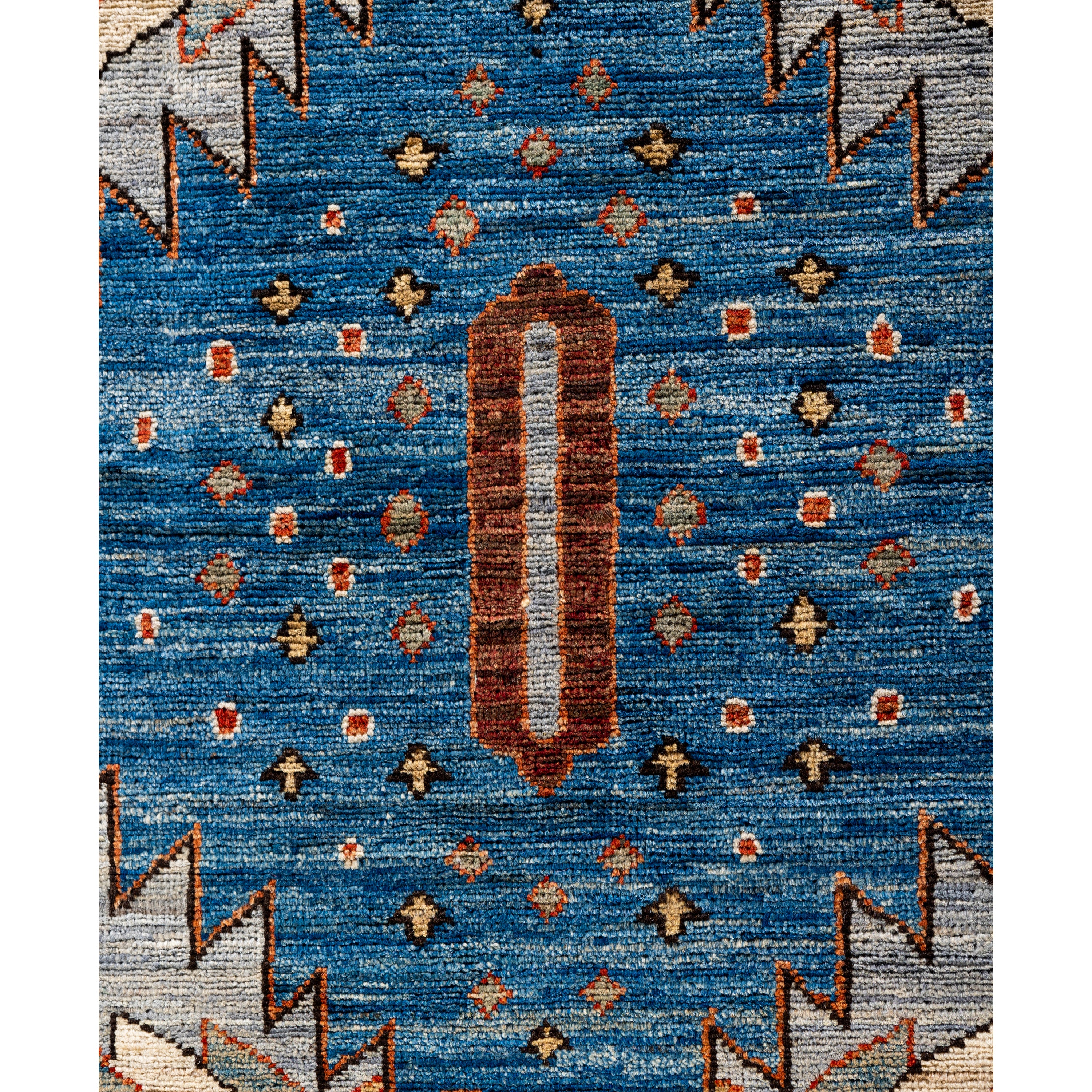 Grey Traditional Serapi Wool Rug - 8' x 9'11"