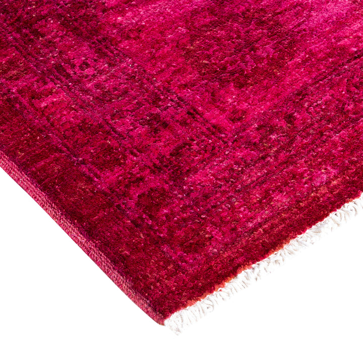 Pink Overdyed Wool Rug - 8'3" x 10'1"