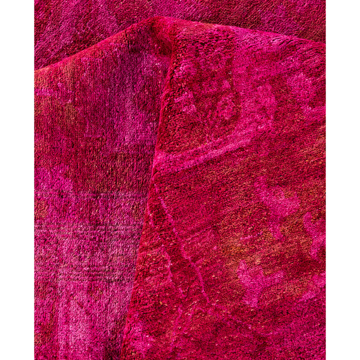 Pink Overdyed Wool Rug - 8'3" x 10'1"