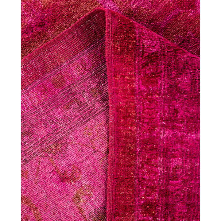 Pink Overdyed Wool Rug - 8'3" x 10'1"