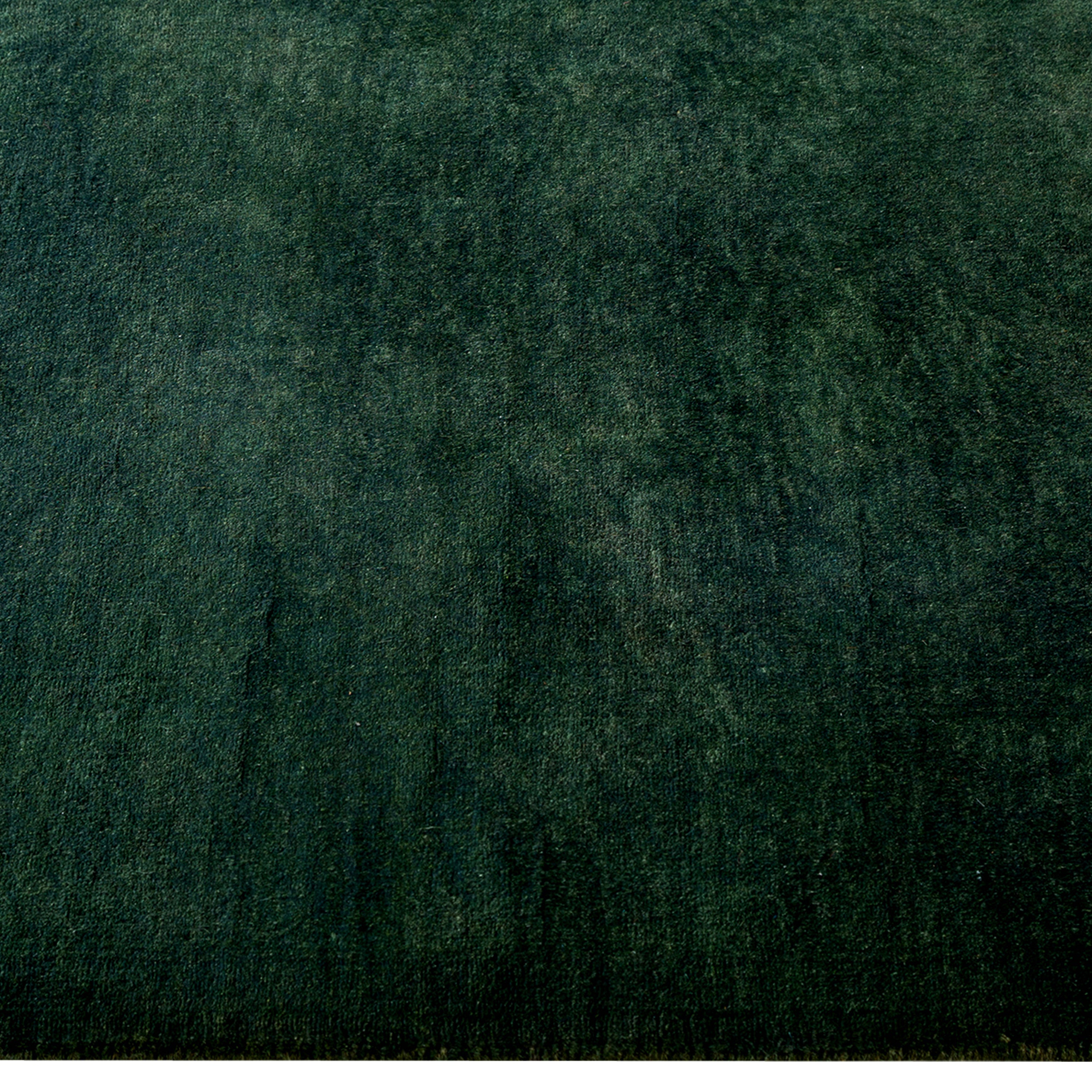 Green Overdyed Wool Rug - 2'5" x 16'4"