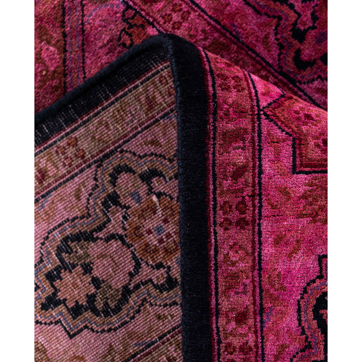 Pink Overdyed Wool Rug - 2'8" x 8'8"
