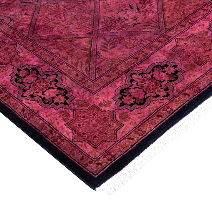 Pink Overdyed Wool Rug - 2'8" x 8'8"