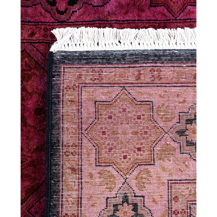 Pink Overdyed Wool Rug - 2'8" x 8'8"
