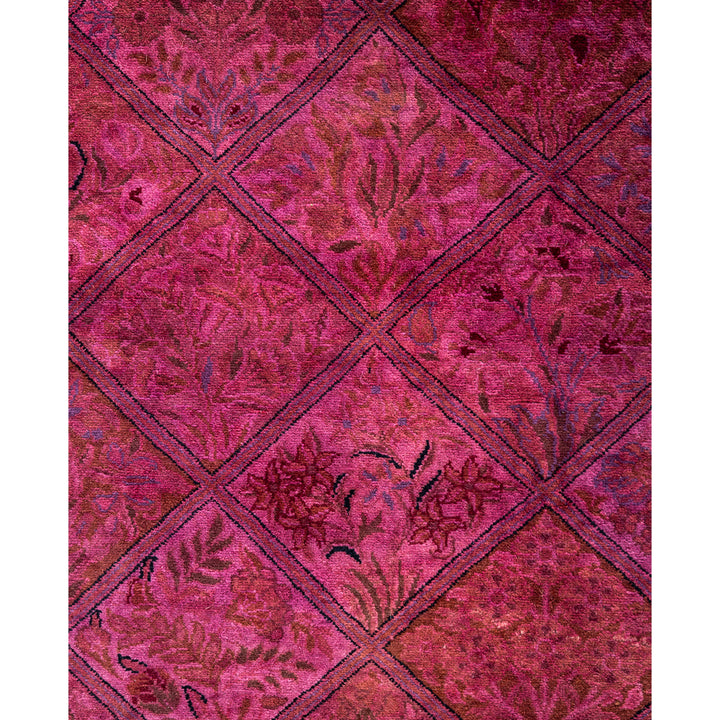 Pink Overdyed Wool Rug - 2'8" x 8'8"