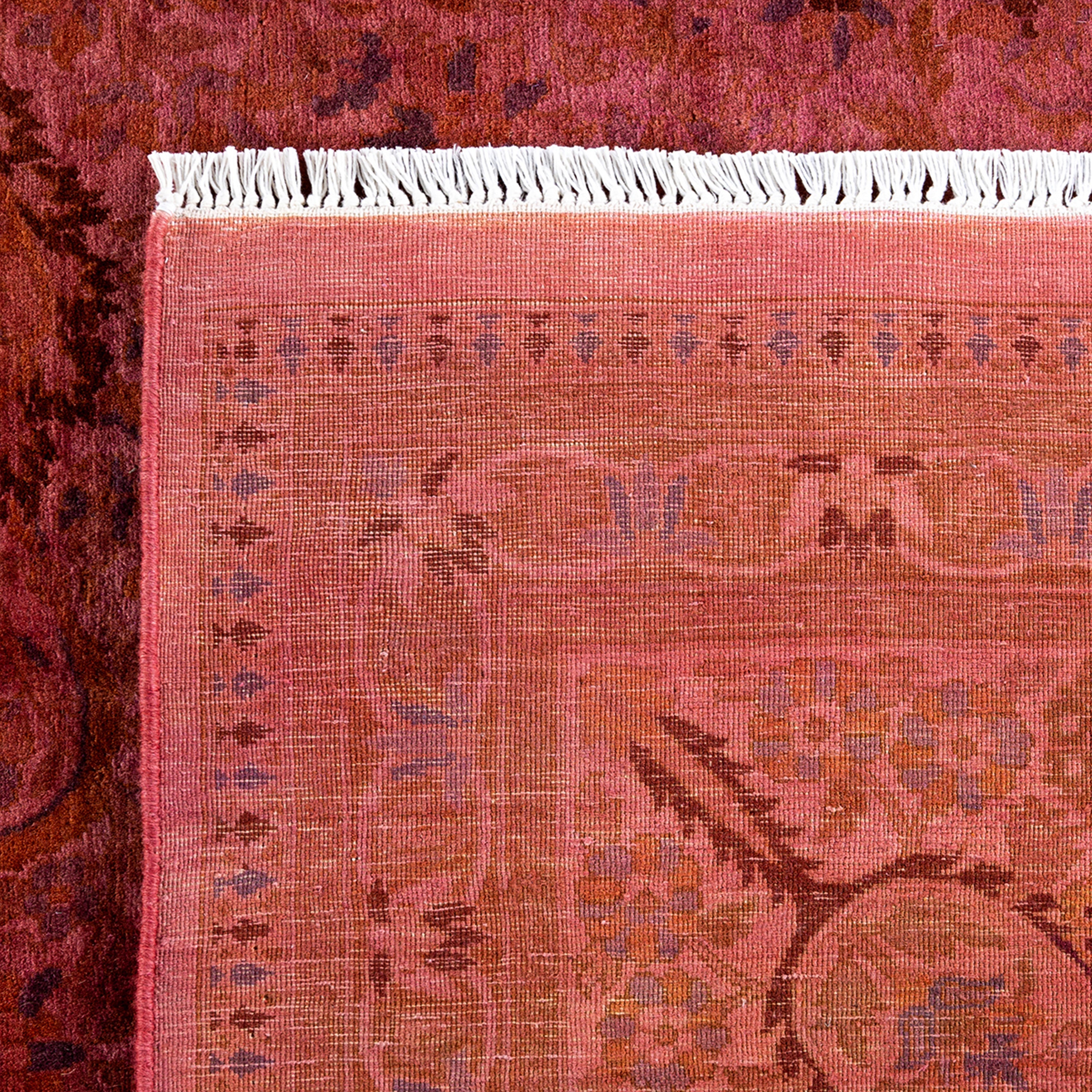 Pink Overdyed Wool Rug - 8'3" x 10'3"