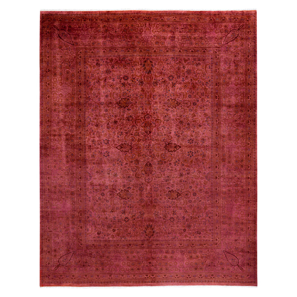 Pink Overdyed Wool Rug - 8'3" x 10'3"