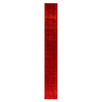 Red Overdyed Wool Rug - 2'7" x 20'9"