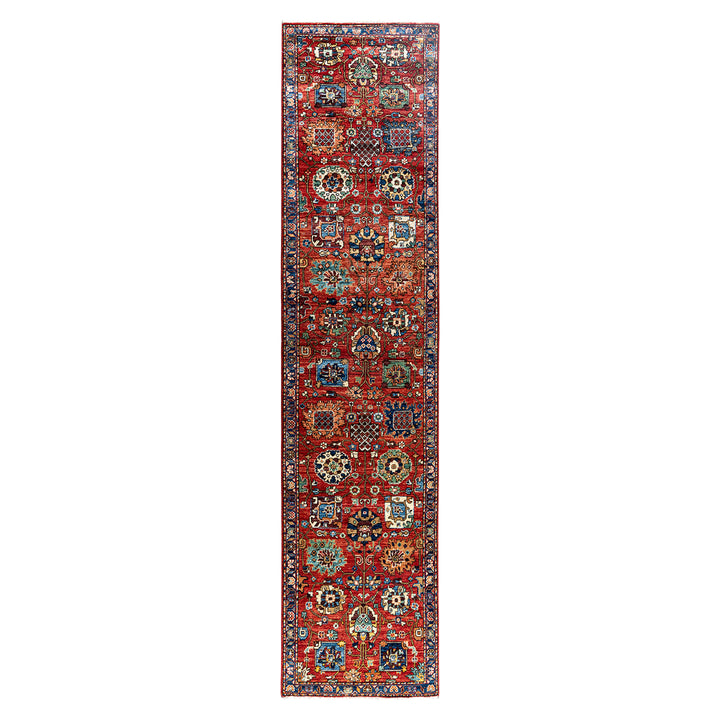Red Traditional Serapi Wool Runner - 2'7" x 11'4"