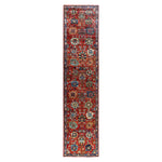 Red Traditional Serapi Wool Runner - 2'7" x 11'4"