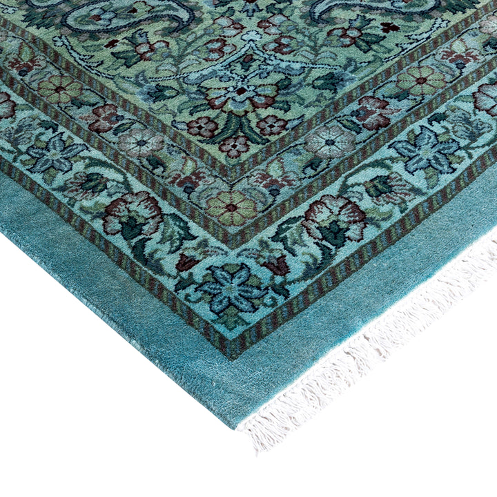 Beige Overdyed Wool Rug - 12'1" x 17'10"