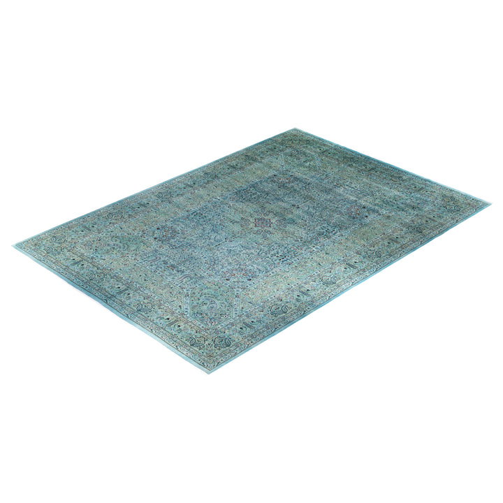 Beige Overdyed Wool Rug - 12'1" x 17'10"