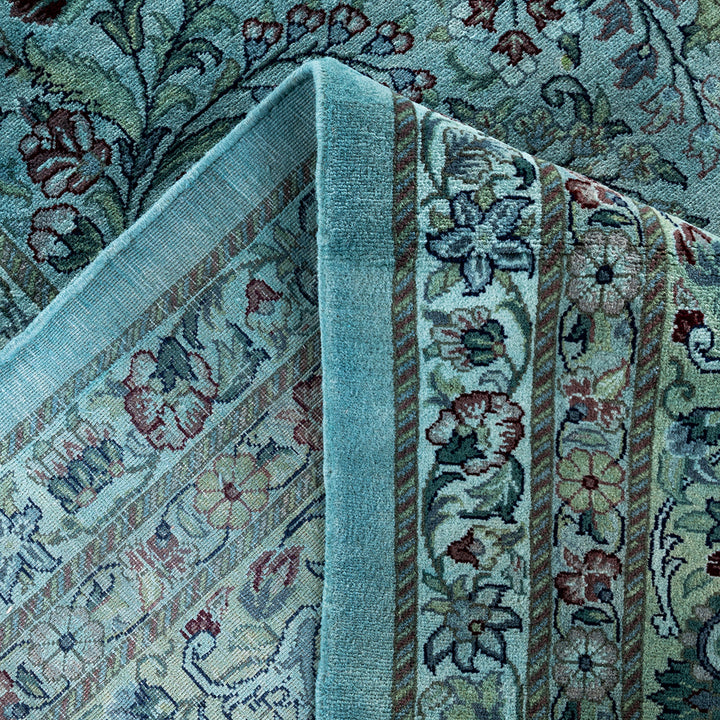 Beige Overdyed Wool Rug - 12'1" x 17'10"