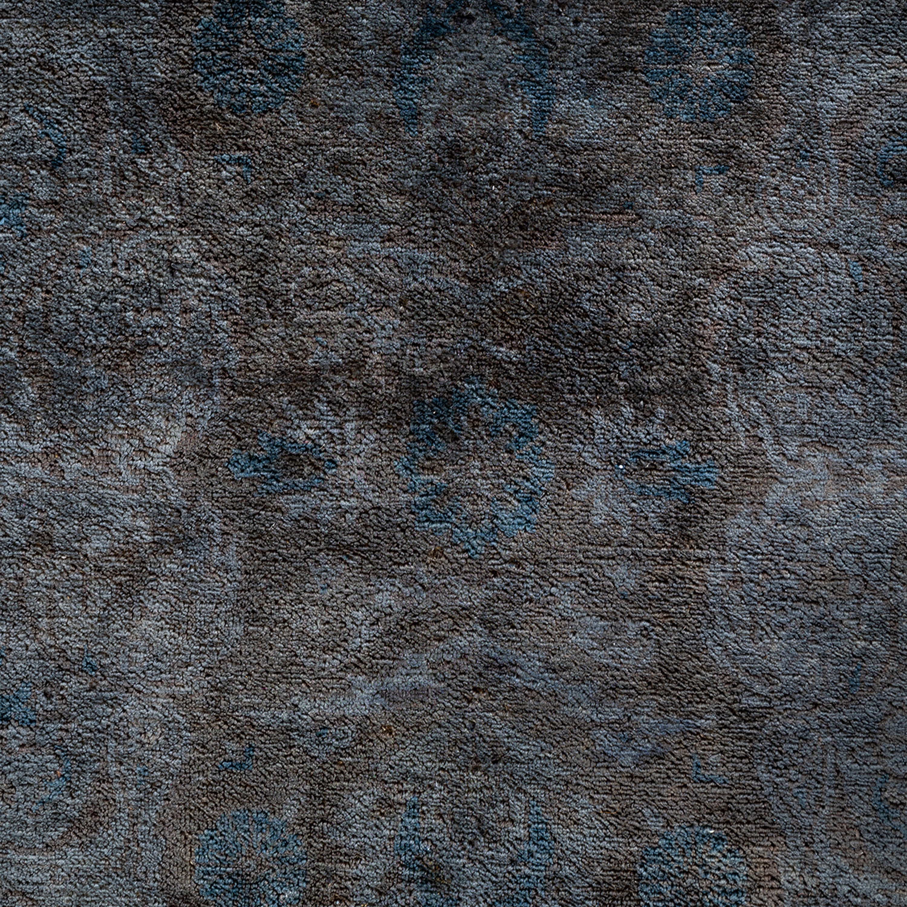 Grey Overdyed Wool Rug - 6'2" x 9'5"