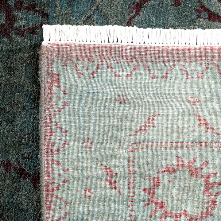 Grey Overdyed Wool Rug - 6'2" x 9'