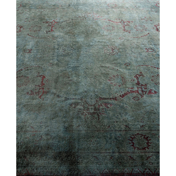 Grey Overdyed Wool Rug - 6'2" x 9'