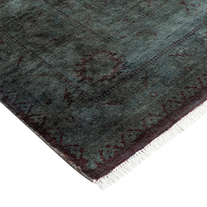 Grey Overdyed Wool Rug - 6'2" x 9'