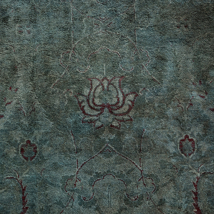 Grey Overdyed Wool Rug - 6'2" x 9'