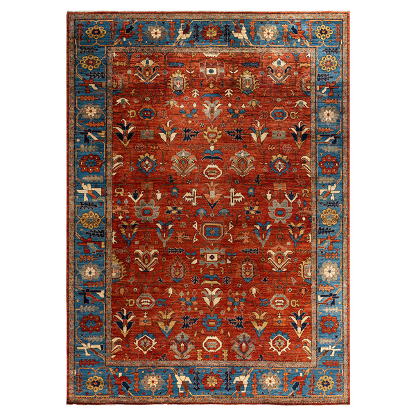 Red Traditional Serapi Wool Rug - 10'3" x 14'