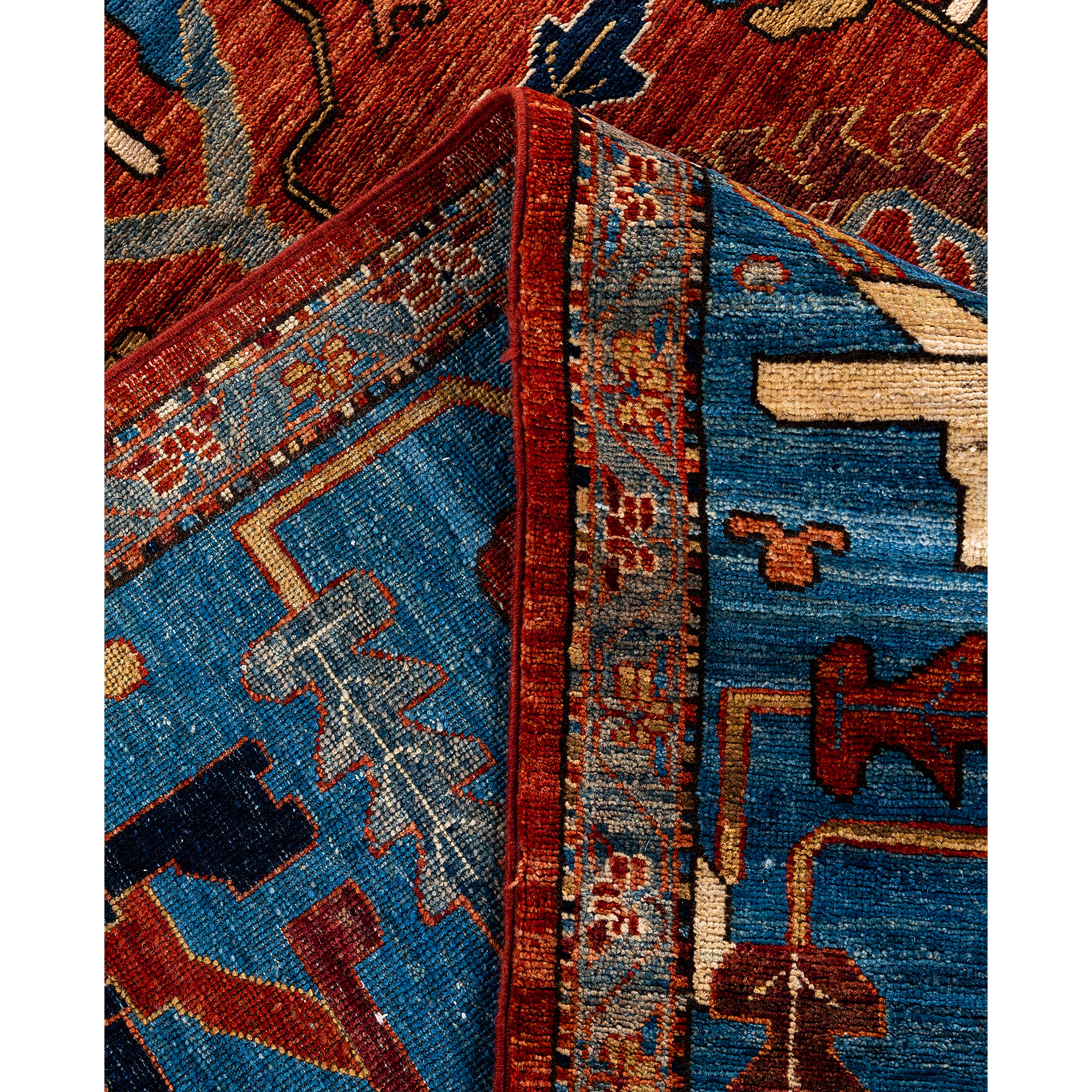 Red Traditional Serapi Wool Rug - 10'3" x 14'