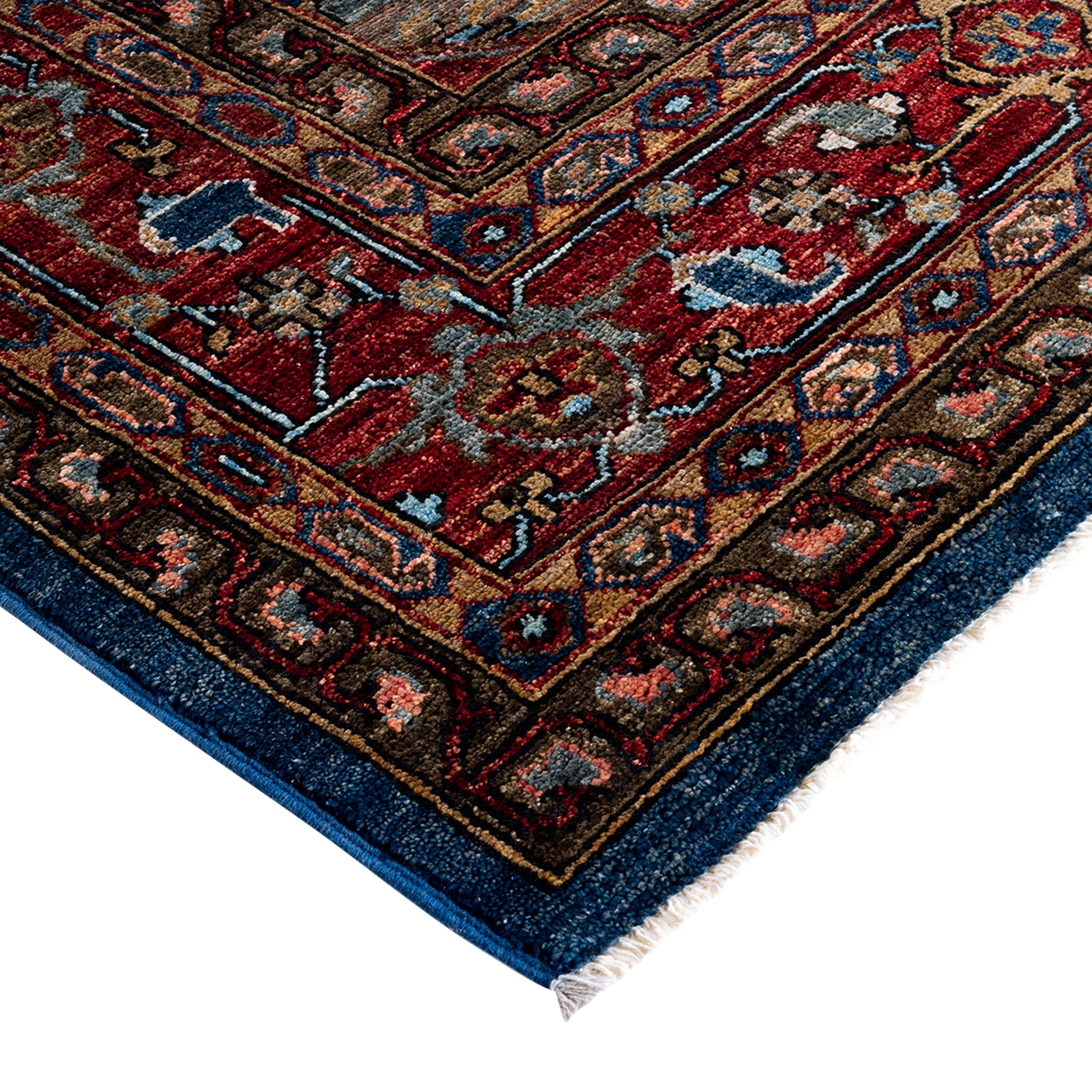 Red Traditional Serapi Wool Rug - 8'2" x 9'11"