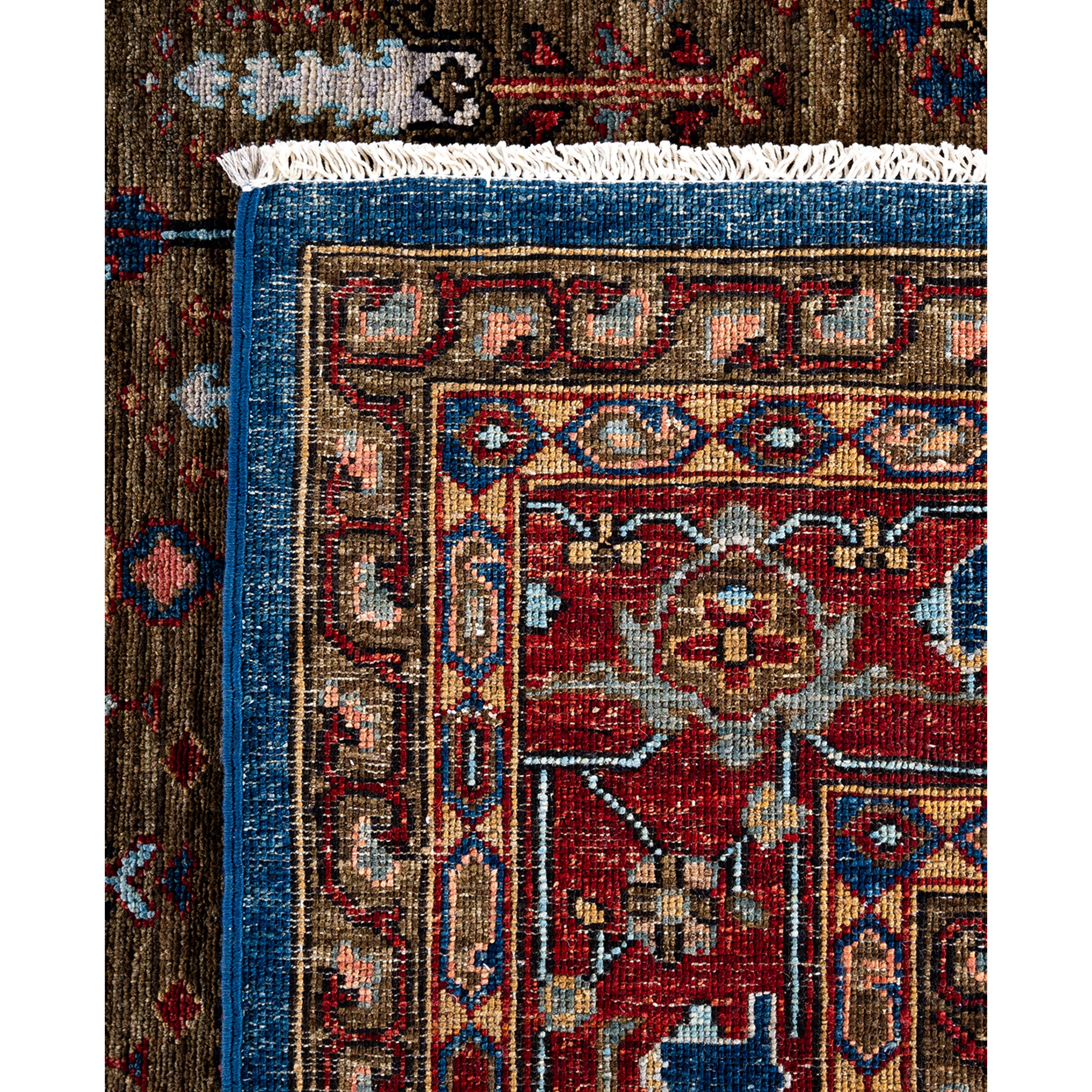 Red Traditional Serapi Wool Rug - 8'2" x 9'11"