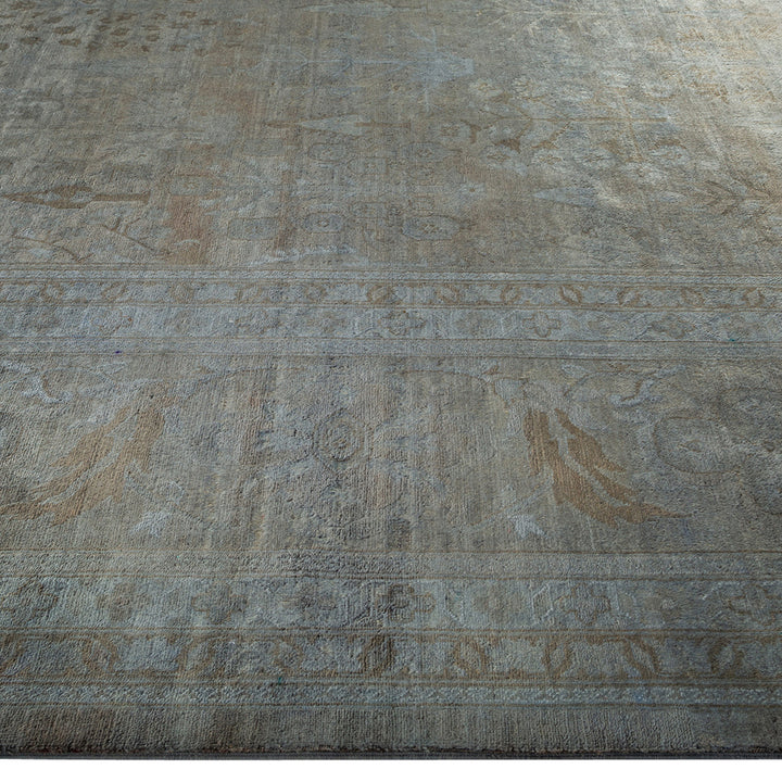 Grey Overdyed Wool Rug - 11'10" x 14'10"