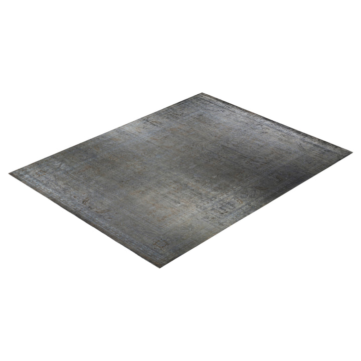 Grey Overdyed Wool Rug - 11'10" x 14'10"