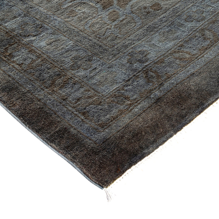 Grey Overdyed Wool Rug - 11'10" x 14'10"