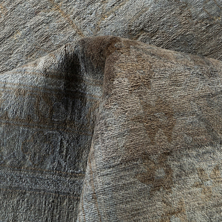 Grey Overdyed Wool Rug - 11'10" x 14'10"