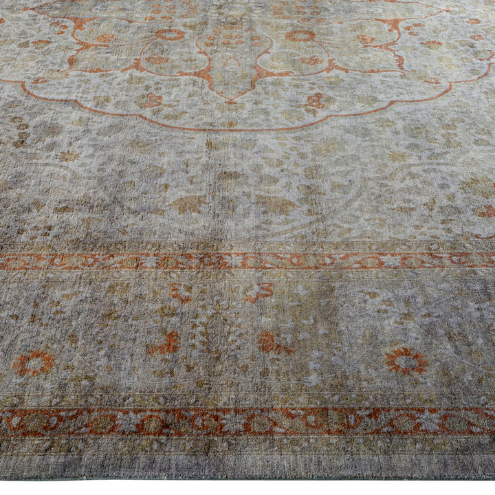 Grey Overdyed Wool Rug - 10' x 13'7"