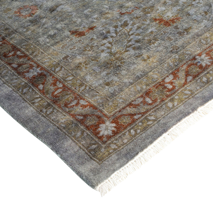 Grey Overdyed Wool Rug - 10' x 13'7"