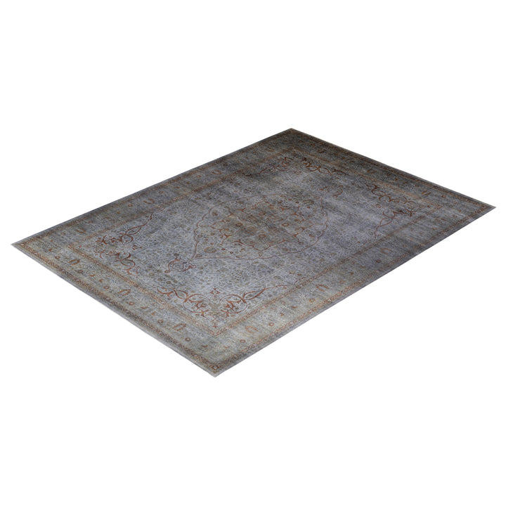 Grey Overdyed Wool Rug - 10' x 13'7"