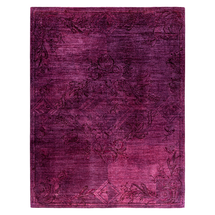Pink Overdyed Wool Rug - 8'1" x 10'3"