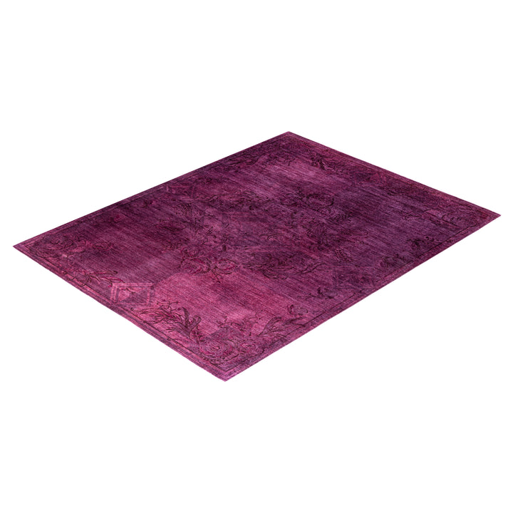Pink Overdyed Wool Rug - 8'1" x 10'3"