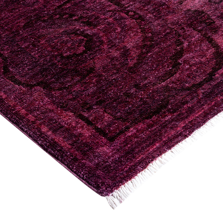 Pink Overdyed Wool Rug - 8'1" x 10'3"