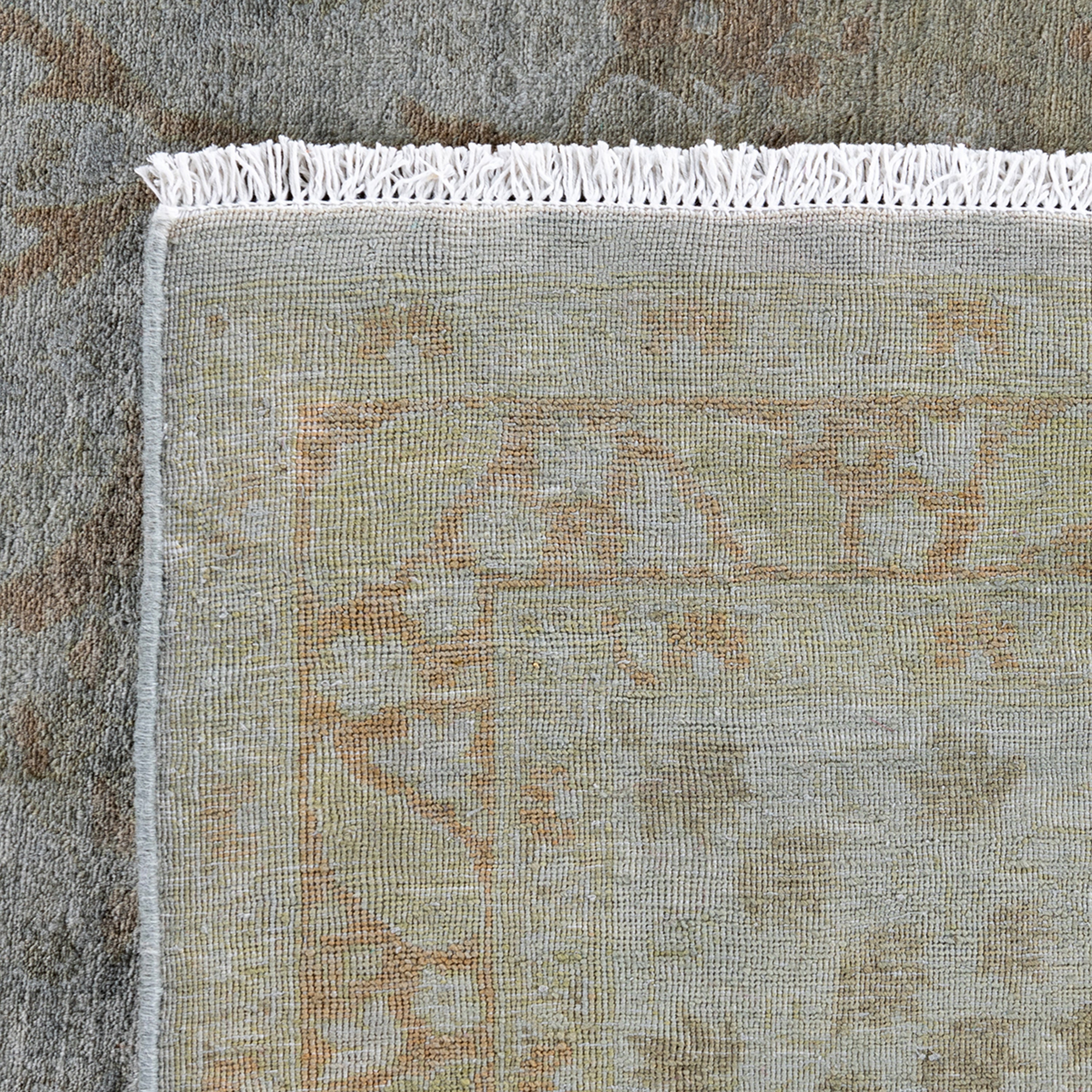 Silver Overdyed Wool Rug - 6'1" x 8'10"