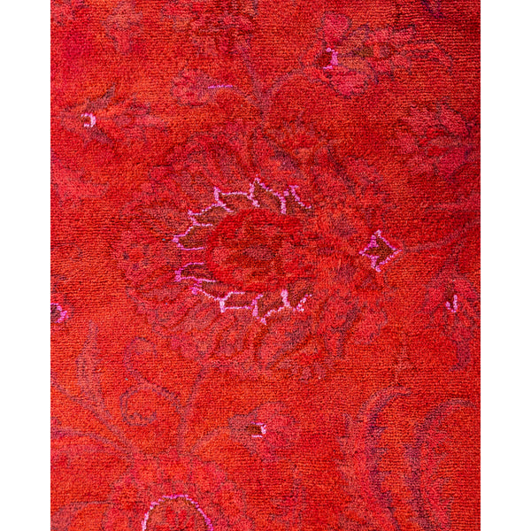 Orange Overdyed Wool Rug - 9'2" x 12'4"