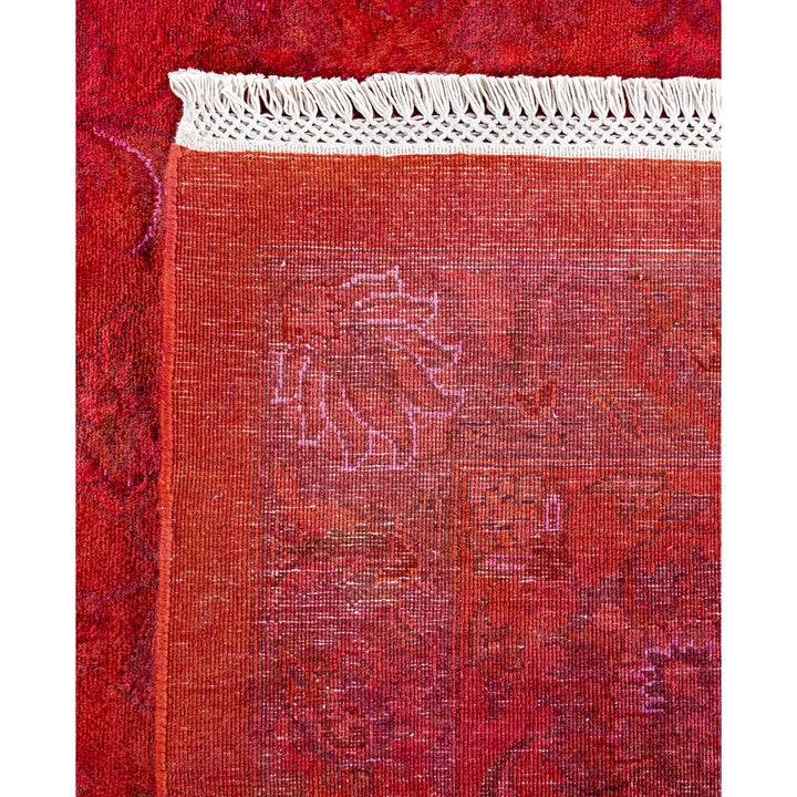Orange Overdyed Wool Rug - 9'2" x 12'4"