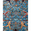 Light Blue Traditional Serapi Wool Runner - 2'9" x 8'