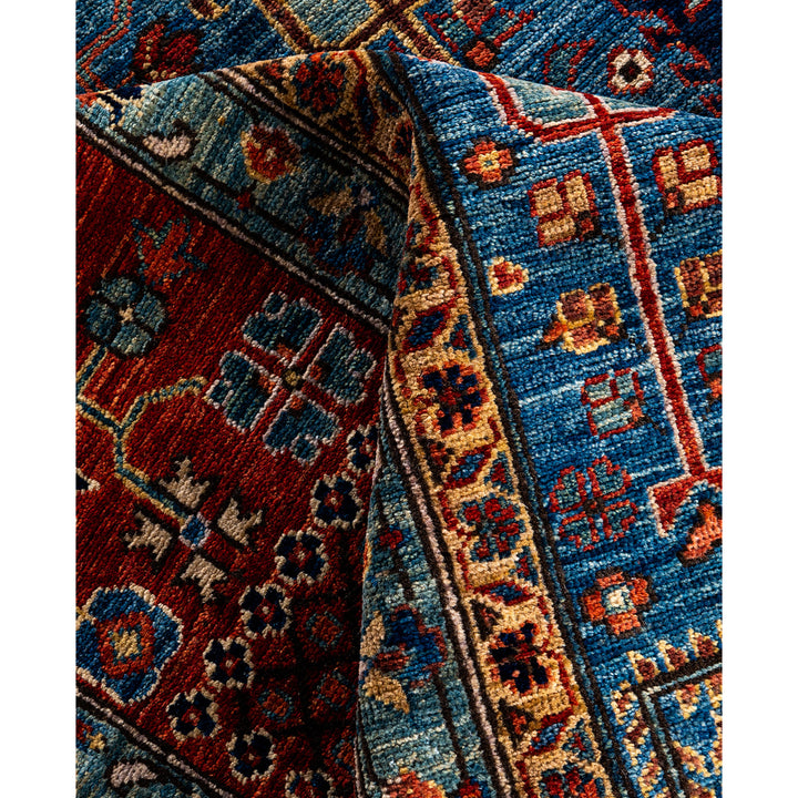 Blue Traditional Serapi Wool Rug - 9'8" x 13'10"