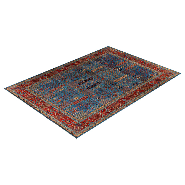 Blue Traditional Serapi Wool Rug - 9'8" x 13'10"