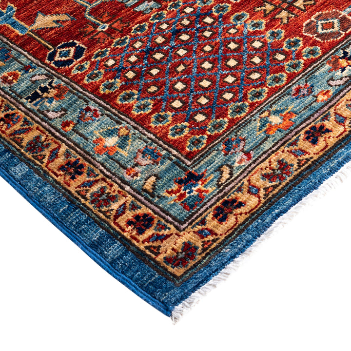 Blue Traditional Serapi Wool Rug - 9'8" x 13'10"