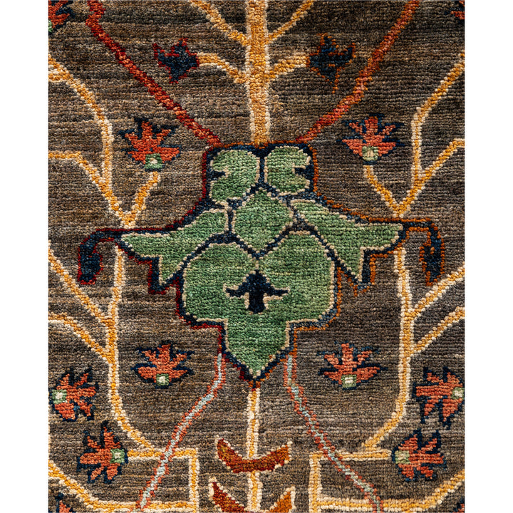 Grey Traditional Serapi Wool Rug - 9'2" x 11'11"