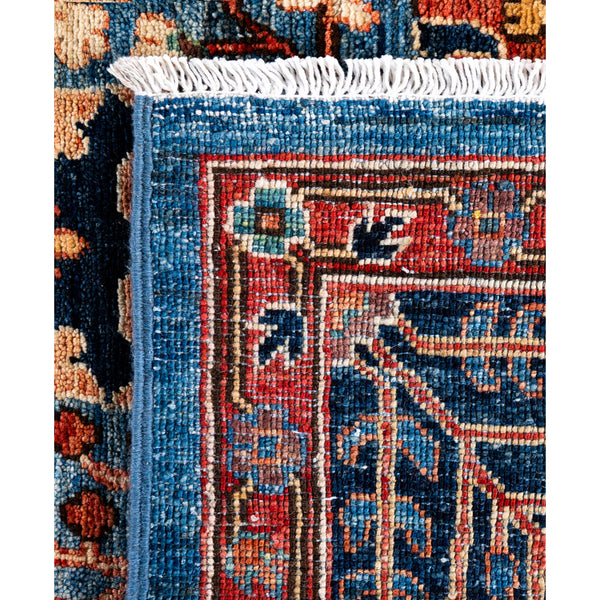 Light Blue Traditional Serapi Wool Rug - 8'1" x 9'11"