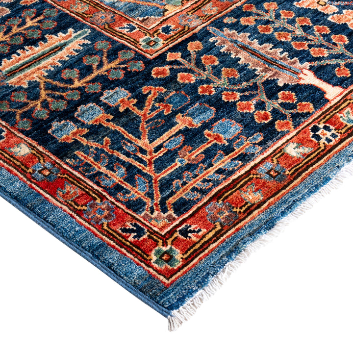 Light Blue Traditional Serapi Wool Rug - 8'1" x 9'11"