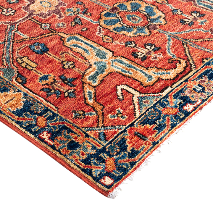 Red Traditional Serapi Wool Runner - 2'8" x 9'11"