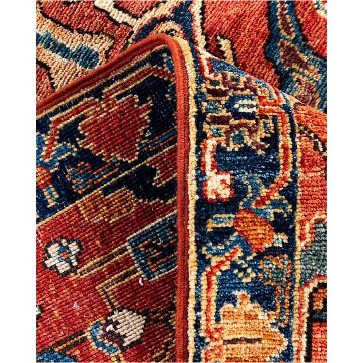 Red Traditional Serapi Wool Runner - 2'8" x 9'11"
