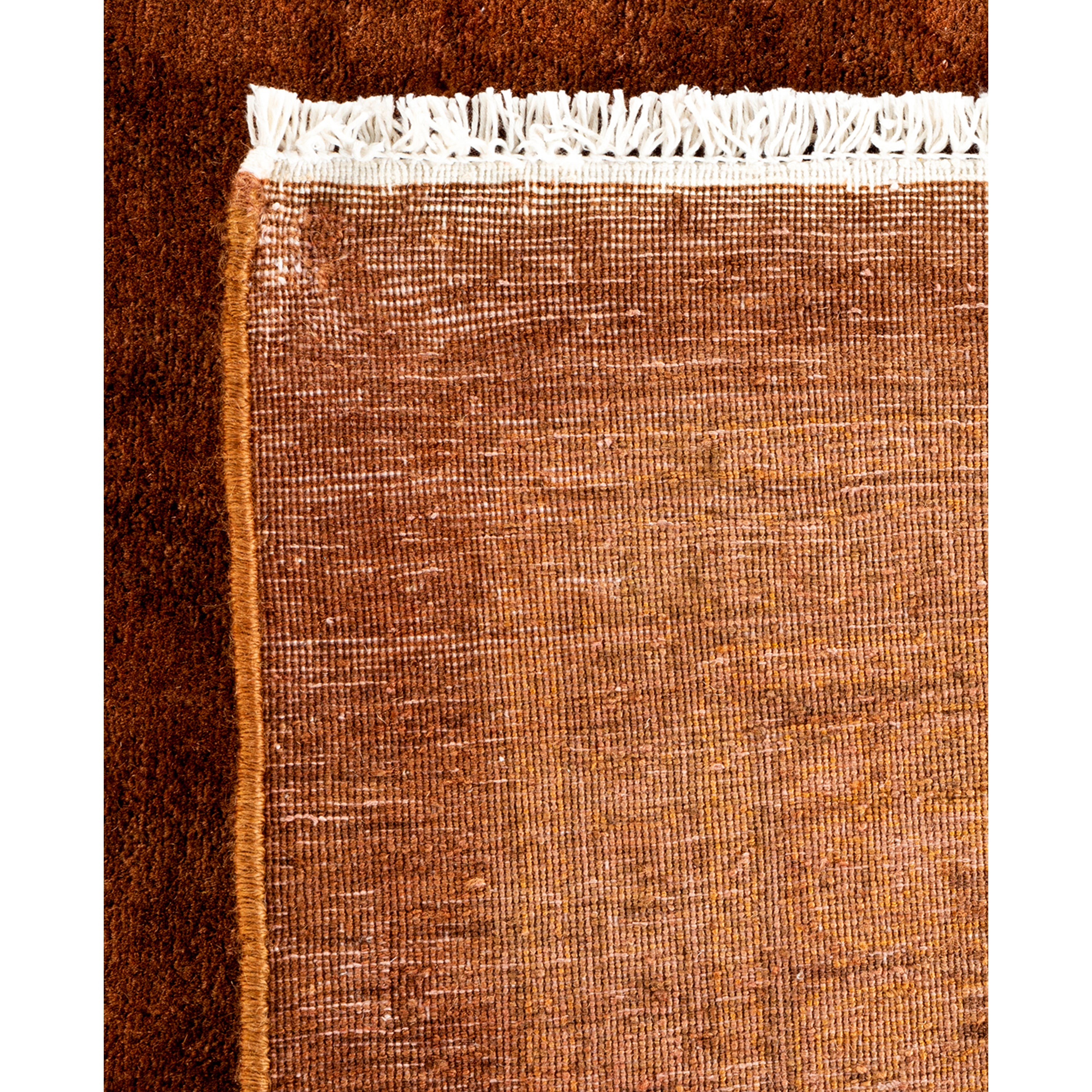 Brown Overdyed Wool Rug - 10'3" x 13'9"