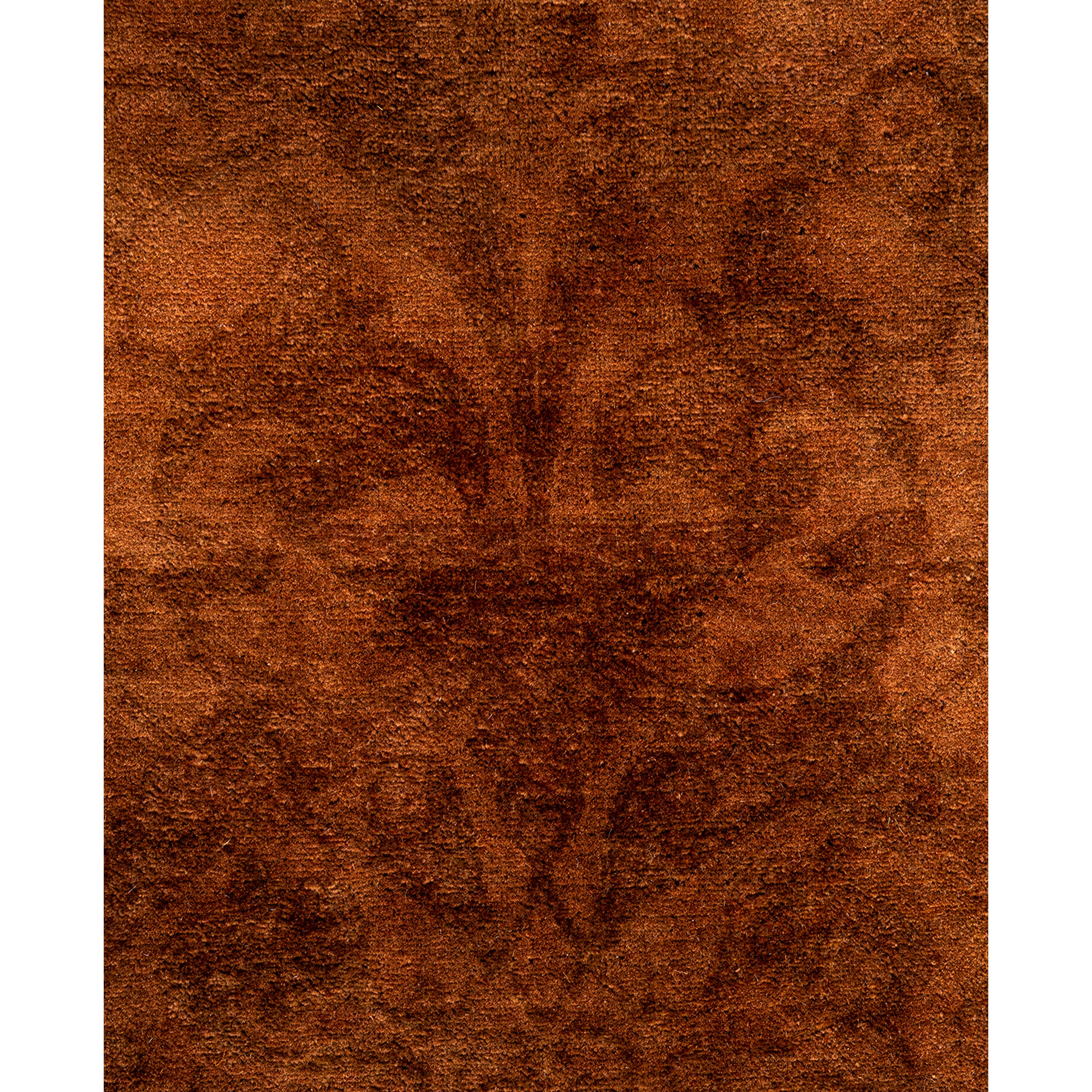 Brown Overdyed Wool Rug - 10'3" x 13'9"